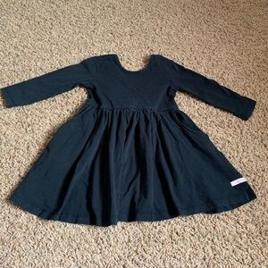 Black Ruffle Butts Twirl Dress (Size 5)